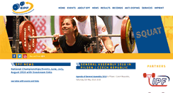 Desktop Screenshot of europowerlifting.org